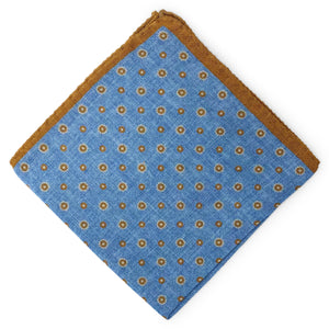 McCallie: Wool Pocket Square - Blue