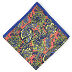 Roxbury: Silk Pocket Square - Red