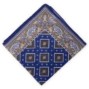 Bandana II: Cotton Pocket Square - Navy