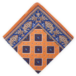 Bandana II: Cotton Pocket Square - Orange