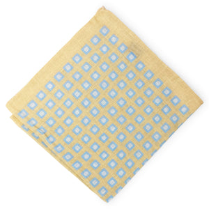 Chicklets: Linen Pocket Square - Peach