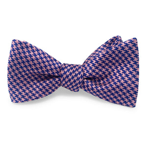 Houndstooth: Bow - Navy