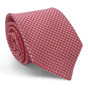 Houndstooth: Tie - Red/White