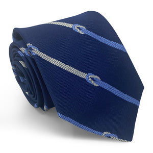Knotted Stripe: Tie - Navy