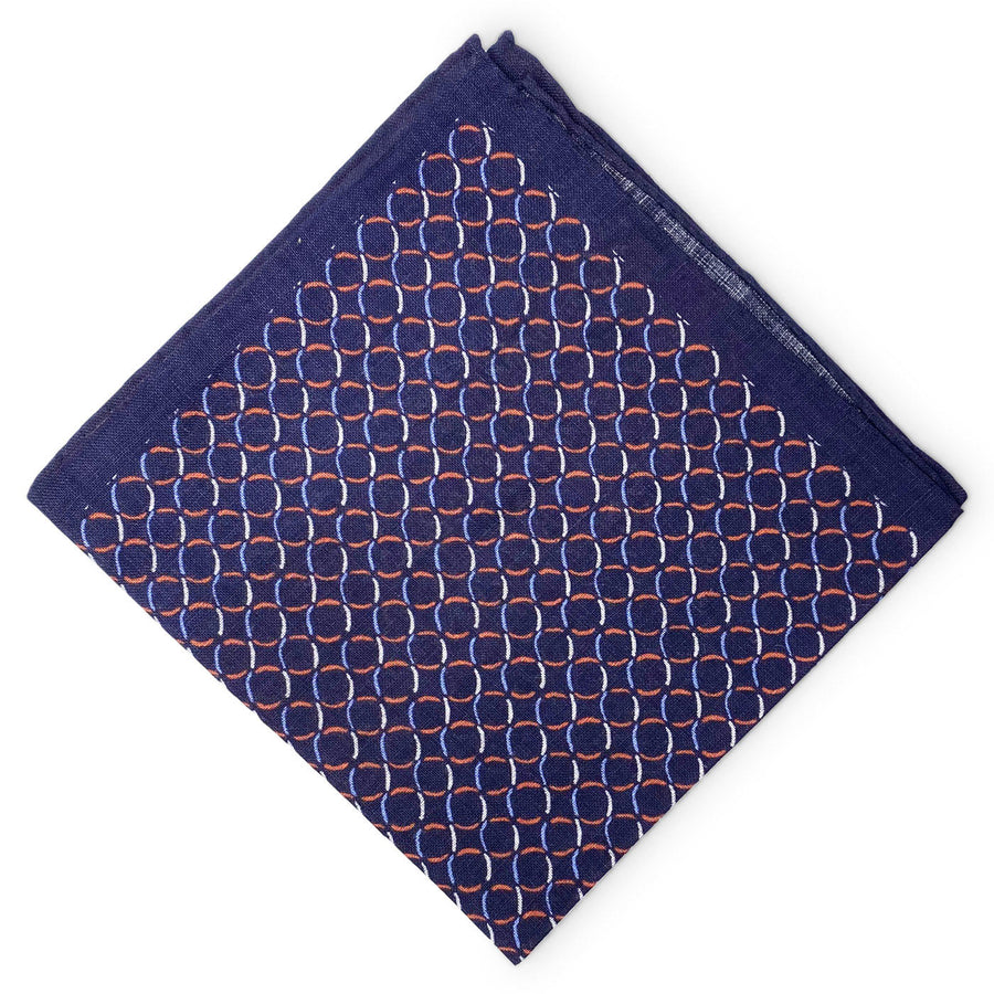 La Quinta: Linen Pocket Square - Navy