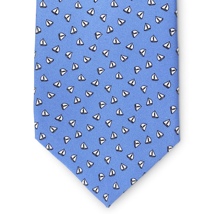 Sailboats: Tie - Blue