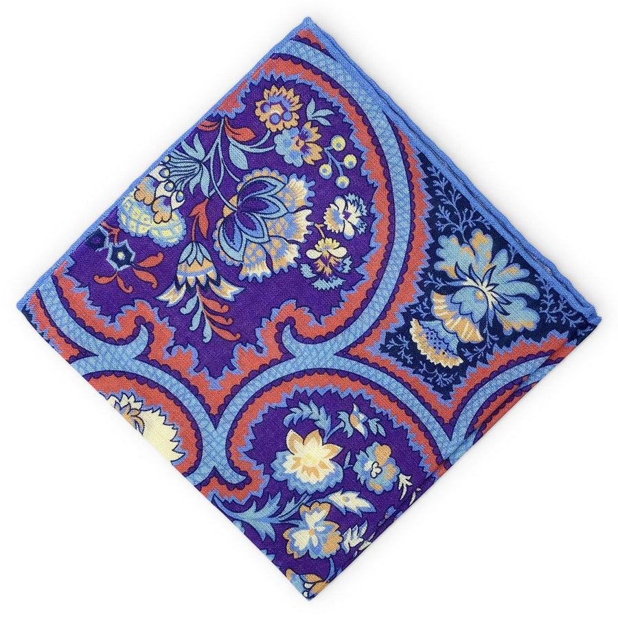 Seminole: Linen Pocket Square - Purple