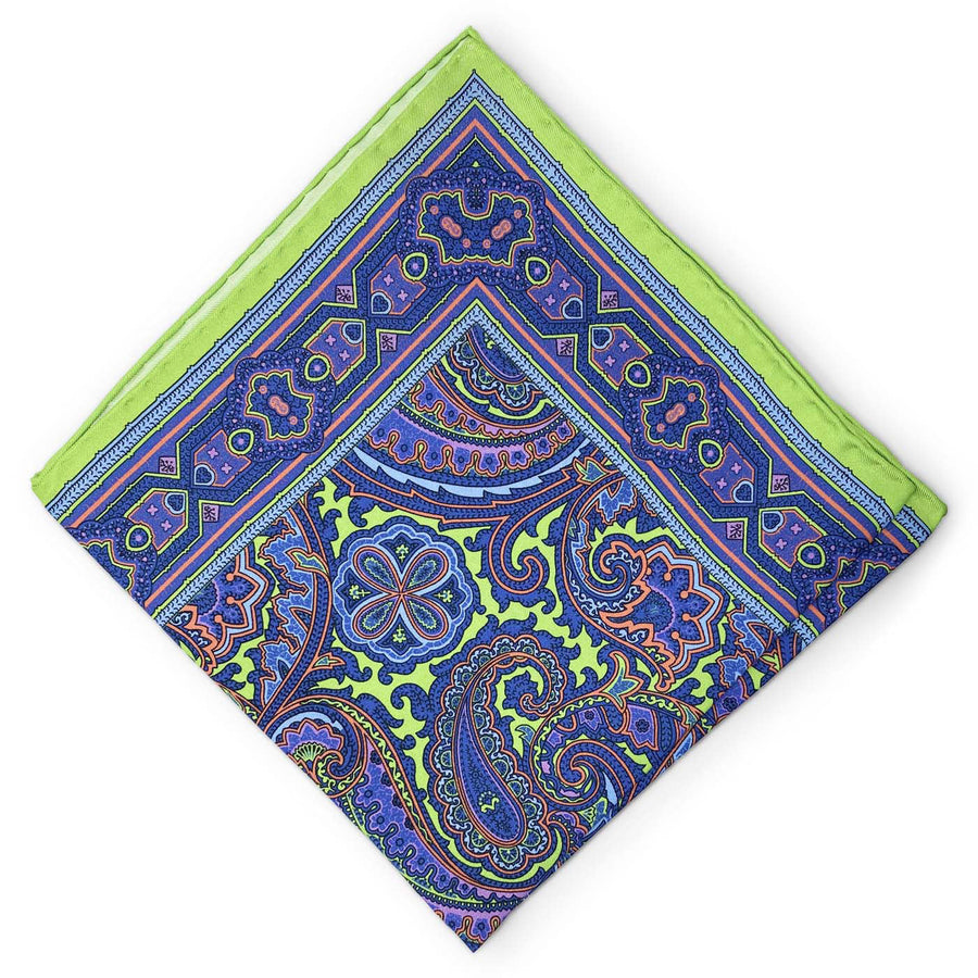 Spyglass: Silk Pocket Square - Green