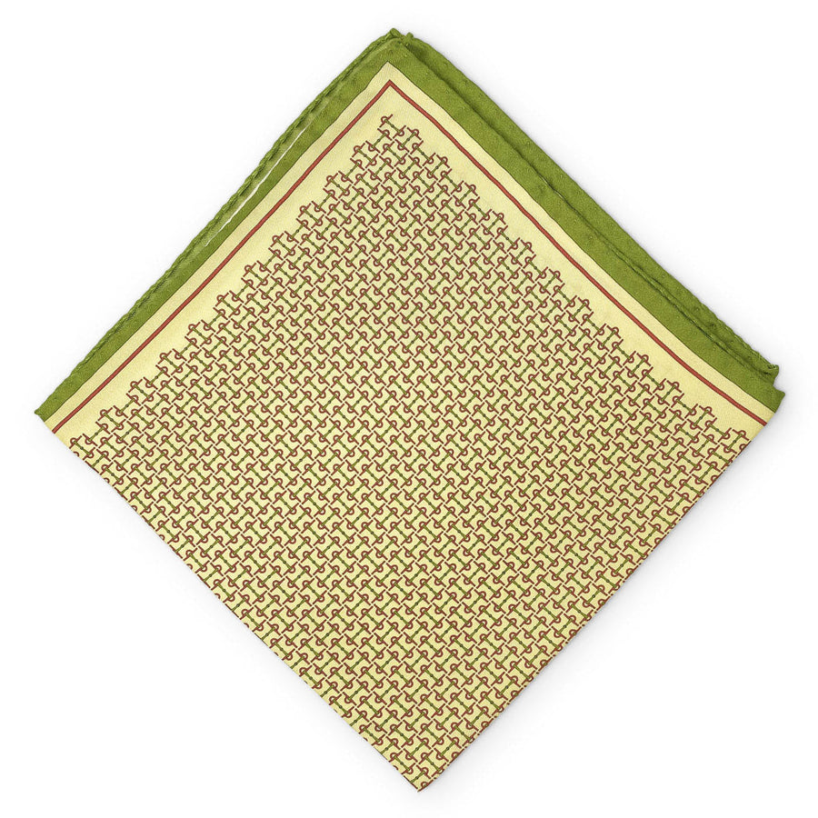 Horsebit: Silk Pocket Square - Yellow