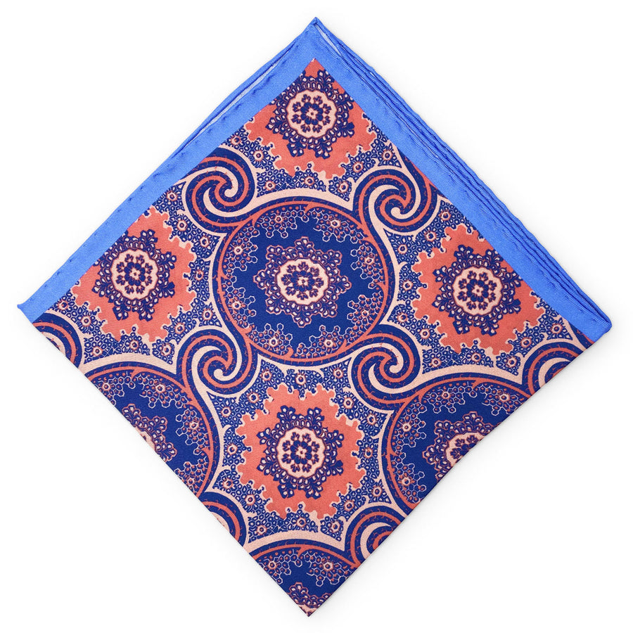 Hoge: Silk Pocket Square - Blue