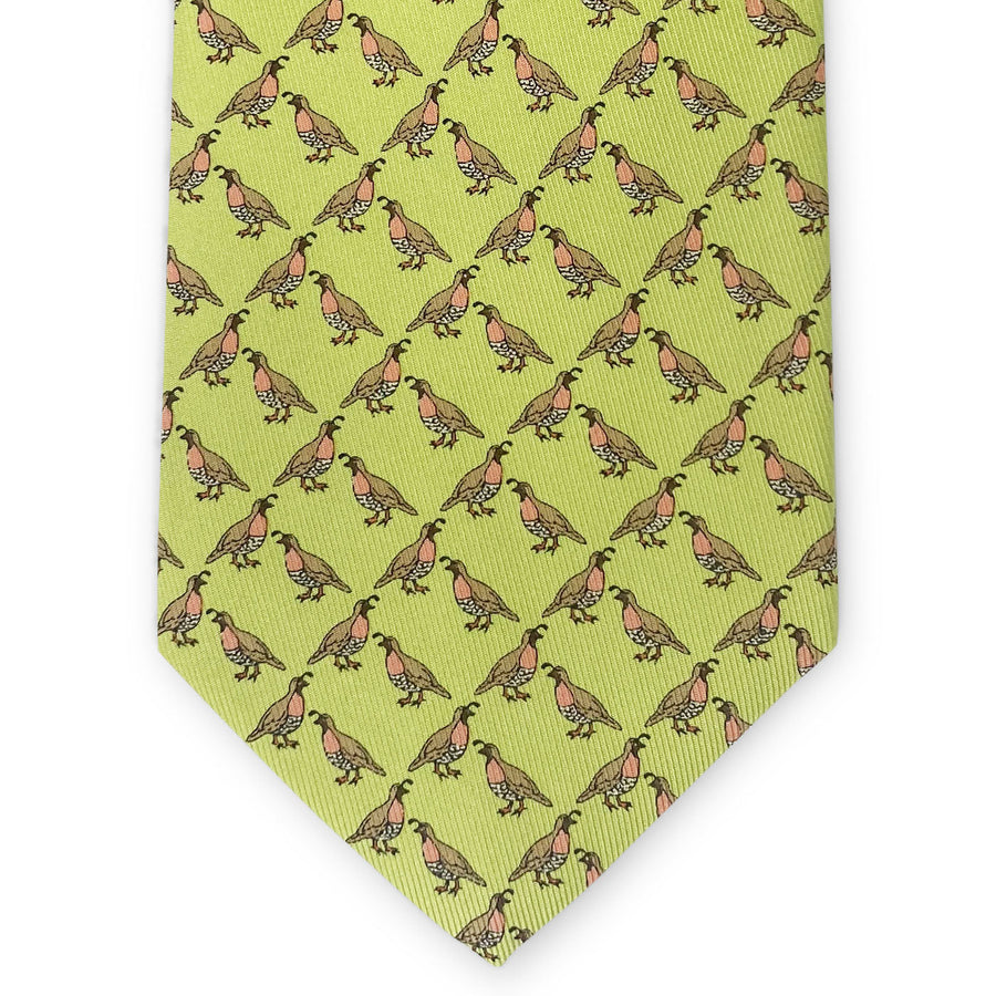 Quail: Tie - Green