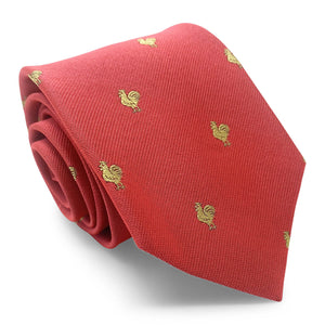 Rooster: Tie - Coral