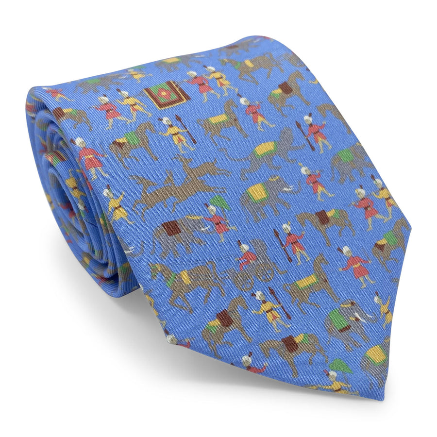 Elephants: Tie - Blue