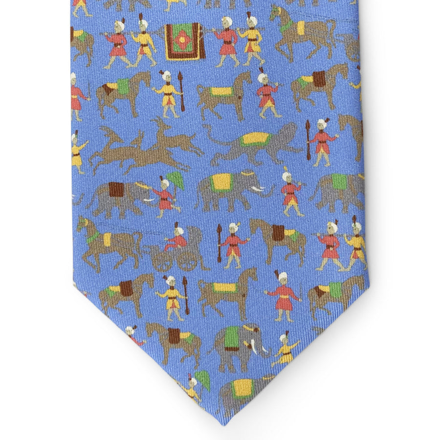 Elephants: Tie - Blue