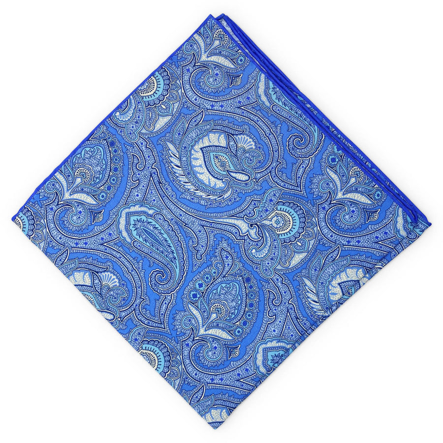 Fleetwood: Silk Pocket Square - Light Blue