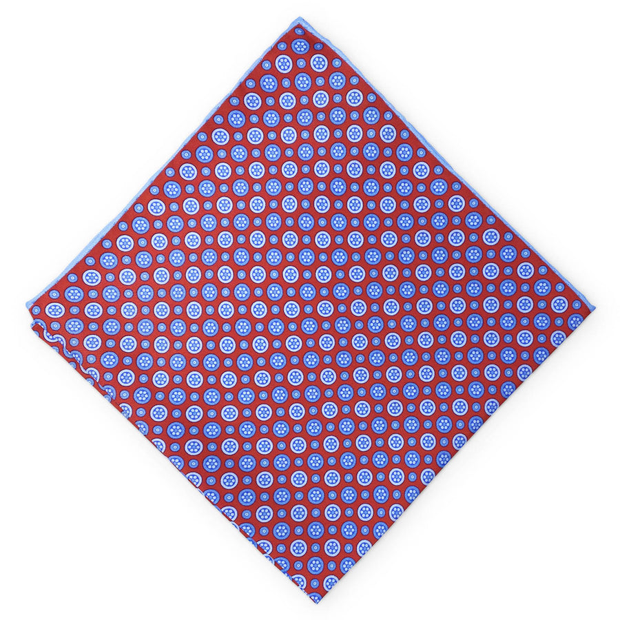 Hendrix: Silk Pocket Square - Red