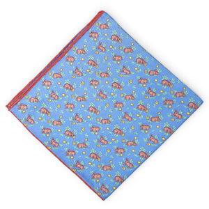 Lapin: Silk Pocket Square - Light Blue