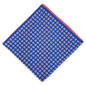 Lennon: Silk Pocket Square - Navy