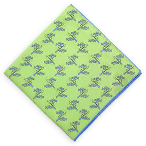 Pesce: Silk Pocket Square - Green