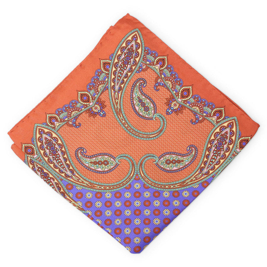 Astaire: Silk Pocket Square - Orange