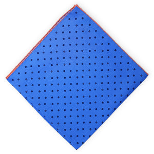 Dotty: Silk Pocket Square - Blue