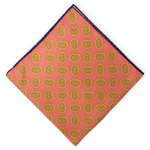 Grande Pine: Silk Pocket Square - Pink