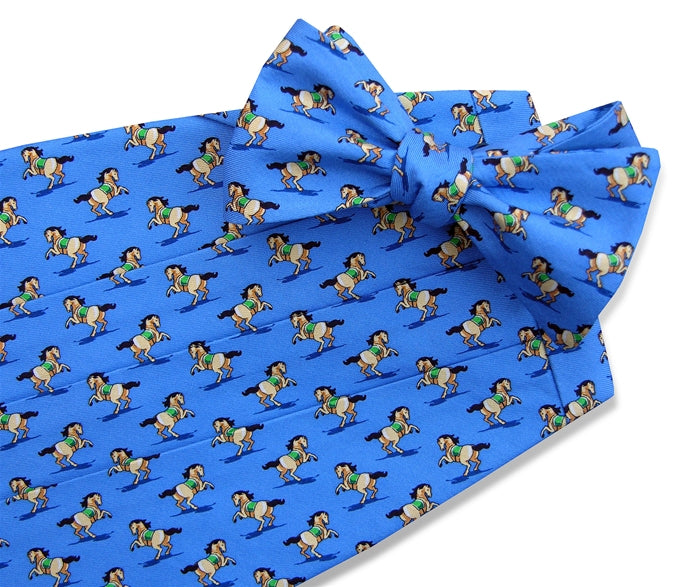 Leapin' Lipizzans: Cummerbund Set - Blue