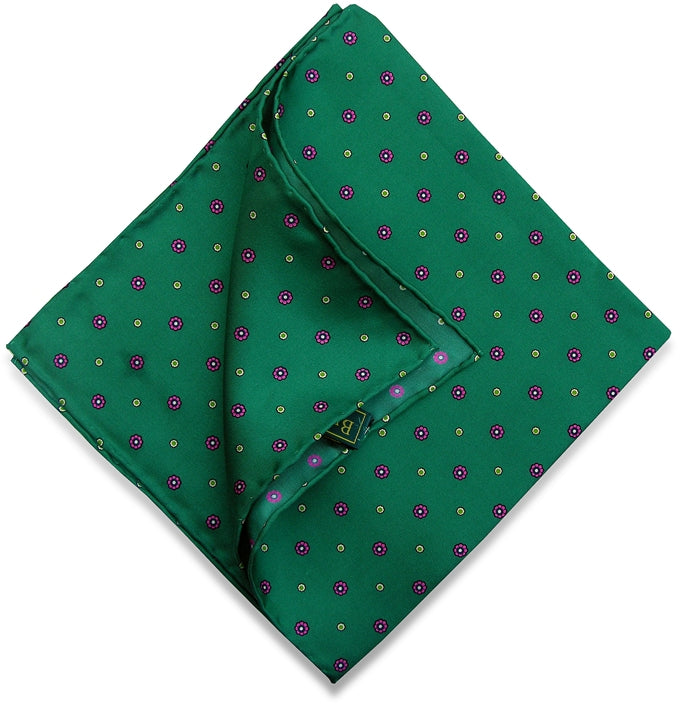 American Made Collared Greens Pocket Squares Green Made in the USA