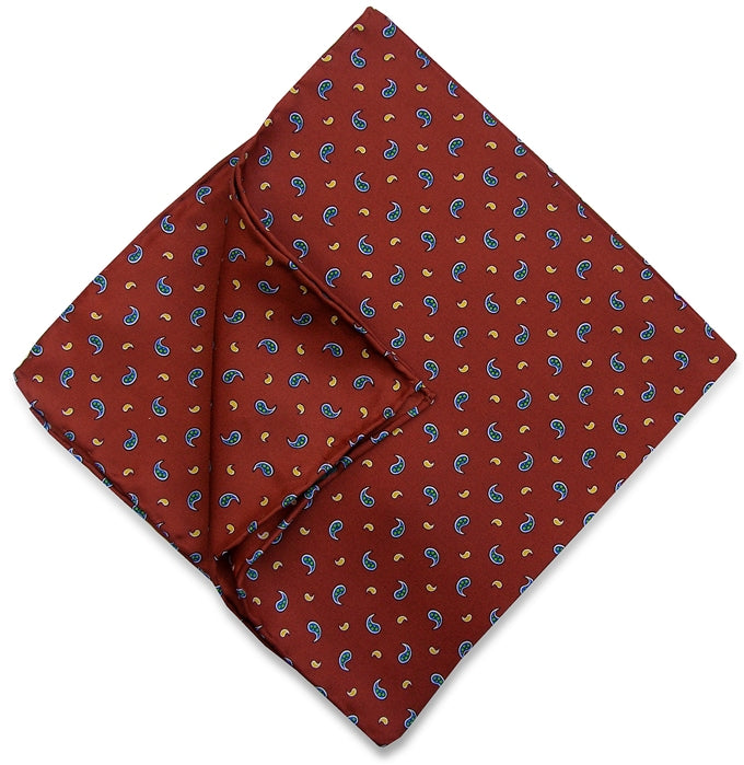 American Made Collared Greens Pocket Squares Brown Made in the USA