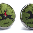 Load image into Gallery viewer, Fox Hunt: Cufflinks - Olive
