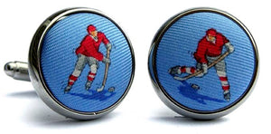 Slap Shot: Cufflinks - Light Blue