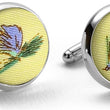 Load image into Gallery viewer, Hooked on Flies: Cufflinks - Yellow
