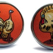 Load image into Gallery viewer, Turkey Trot: Cufflinks - Orange
