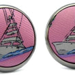Load image into Gallery viewer, Go Fish: Cufflinks - Pink
