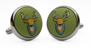 Deer Season: Cufflinks - Soft Olive