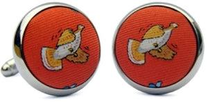 Upland Birds: Cufflinks - Orange