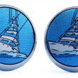 Load image into Gallery viewer, Go Fish: Cufflinks - Blue

