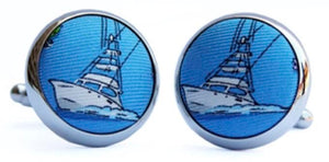 Go Fish: Cufflinks - Blue