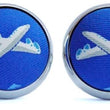 Load image into Gallery viewer, Planes: Cufflinks - Blue

