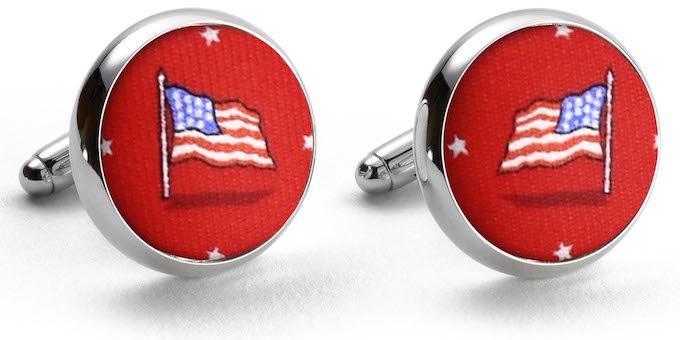 Stars & Stripes: Cufflinks - Red