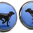 Load image into Gallery viewer, Black Lab Heaven: Cufflinks - Light Blue
