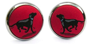 Black Lab Heaven: Cufflinks - Red