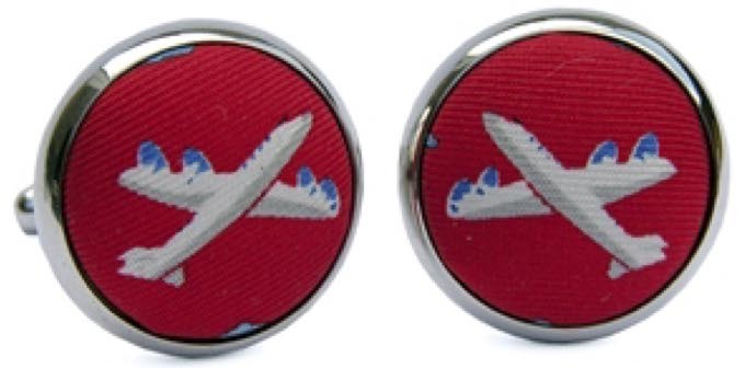 Planes: Cufflinks - Red