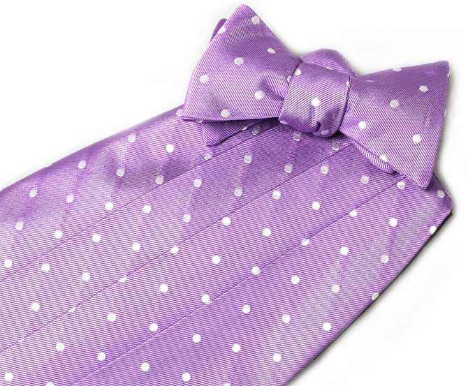 American Made Collared Greens Cummerbund Sets Purple Made in the USA