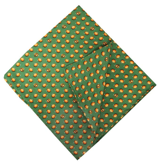 American Made Collared Greens Pocket Squares Green Made in the USA