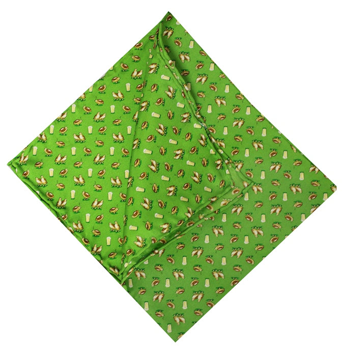 American Made Collared Greens Pocket Squares Green Made in the USA