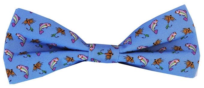 Gone Fishin‚Äô: Boys Bow Tie - Blue