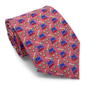 Drunken Crab: Tie - Coral