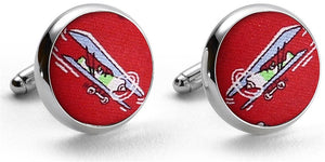 First In Flight: Cufflinks - Red