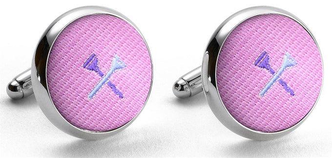 Tee Time: Cufflinks - Pink